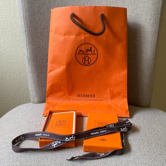 100% Auth rare HERMÈS Cartes à Nouer (How to Tie a Scarf) cards （1 Set） - Picture 4 of 5